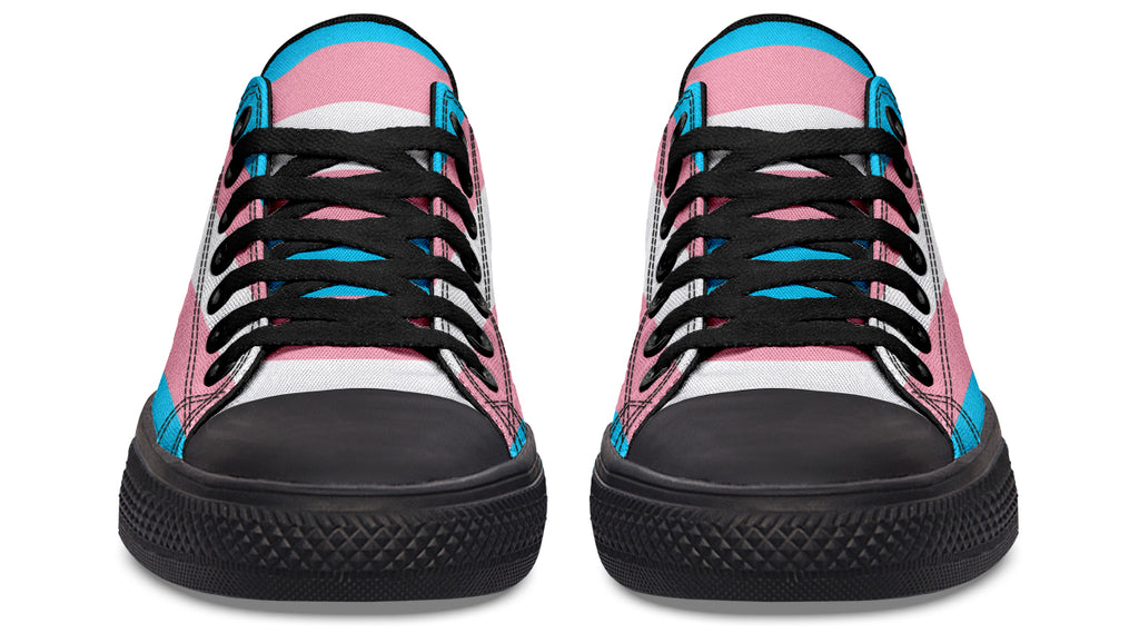 Trans Flag Low Tops - Offbeat Sweetie