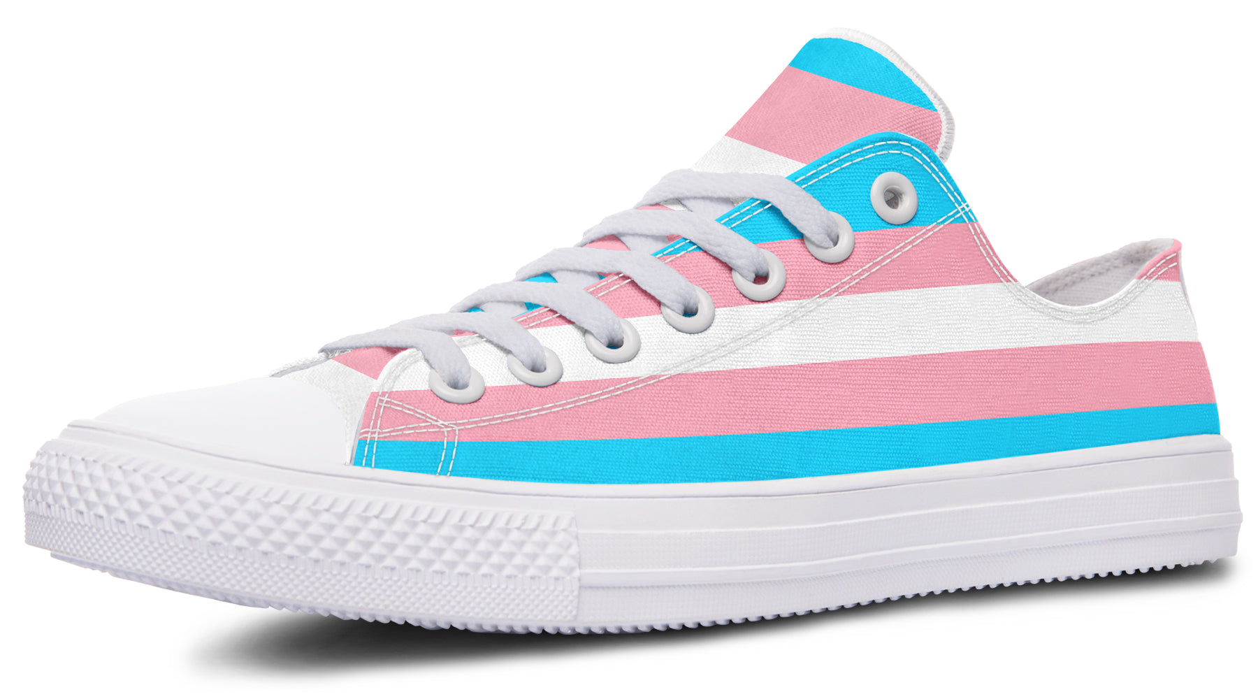 Trans Flag Low Tops - Offbeat Sweetie