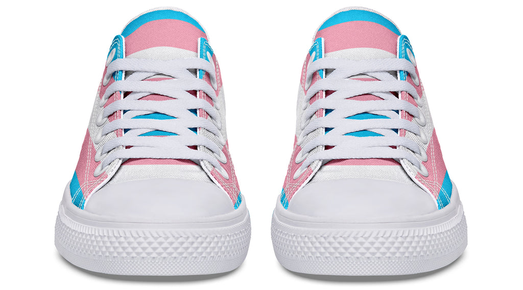 Trans Flag Low Tops - Offbeat Sweetie