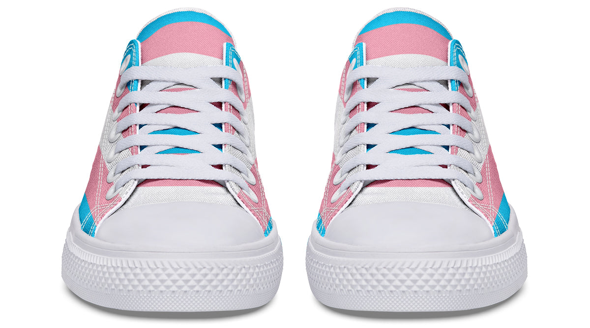 Trans Flag Low Tops - Offbeat Sweetie