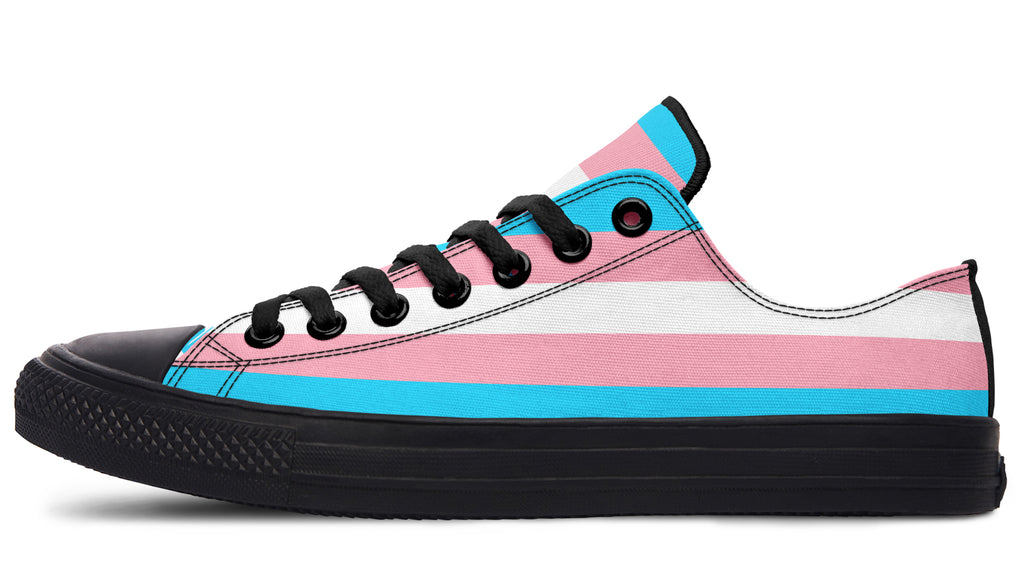Trans Flag Low Tops - Offbeat Sweetie