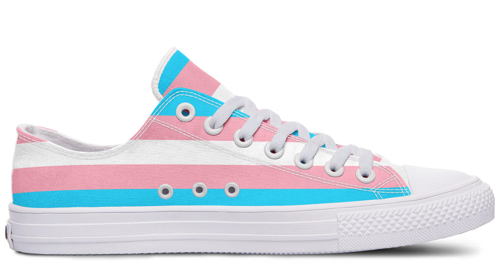 Trans Flag Low Tops - Offbeat Sweetie