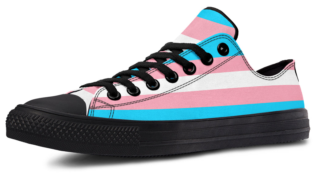 Trans Flag Low Tops (Wide)