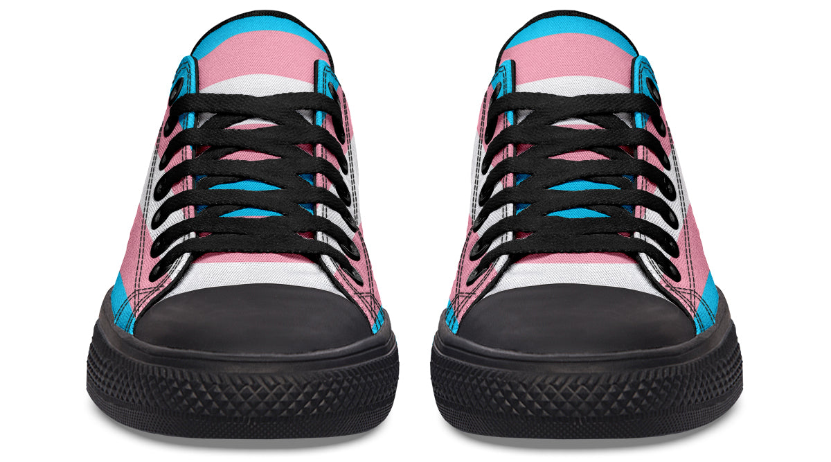 Trans Flag Low Tops (Wide)