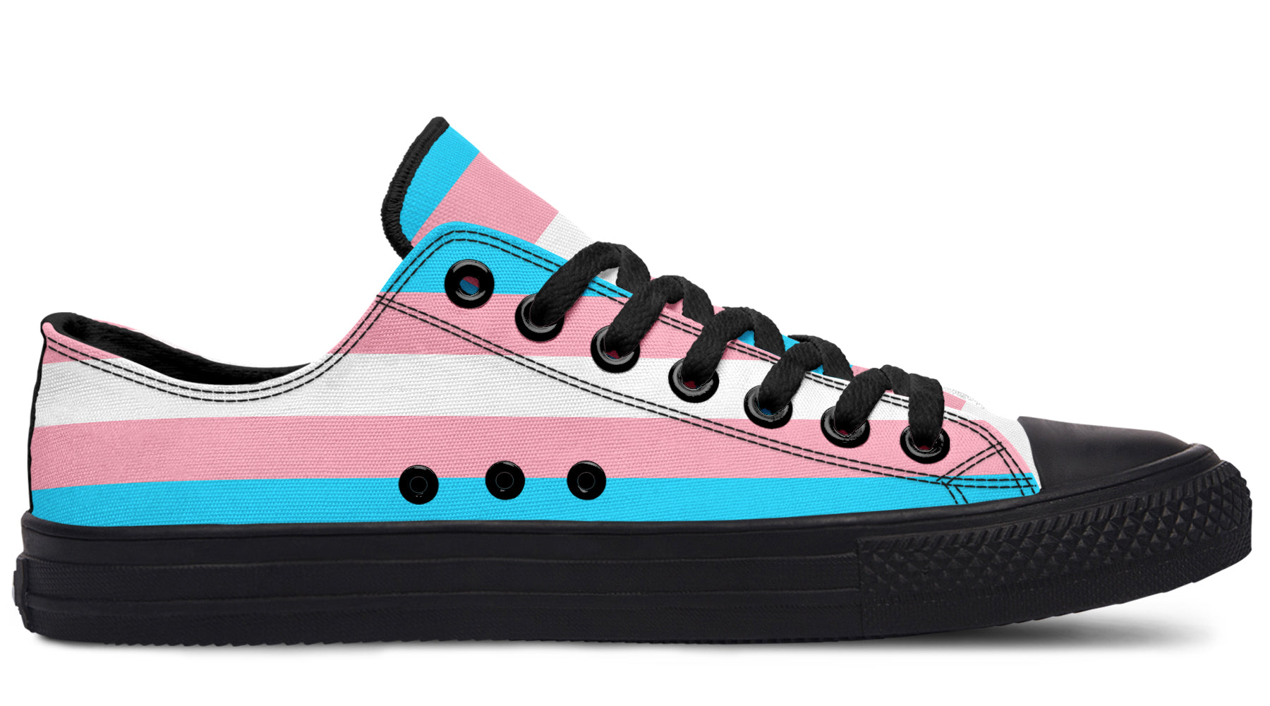 Trans Flag Low Tops (Wide)