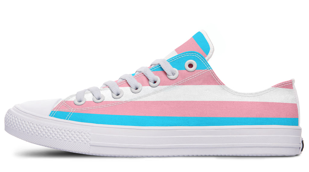 Trans Flag Low Tops (Wide)
