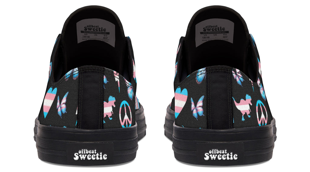 Trans Love Low Tops - Offbeat Sweetie