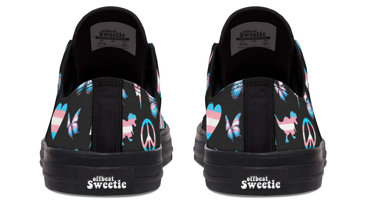Trans Love Low Tops - Offbeat Sweetie