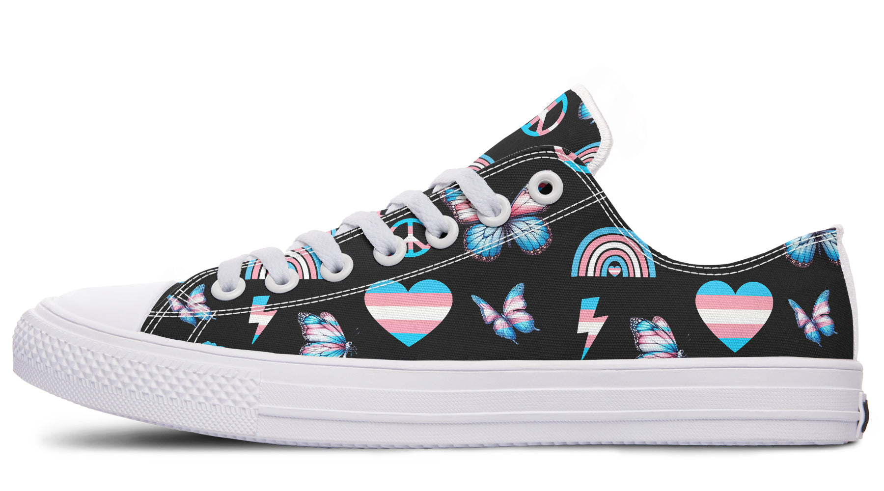 Trans Love Low Tops - Offbeat Sweetie