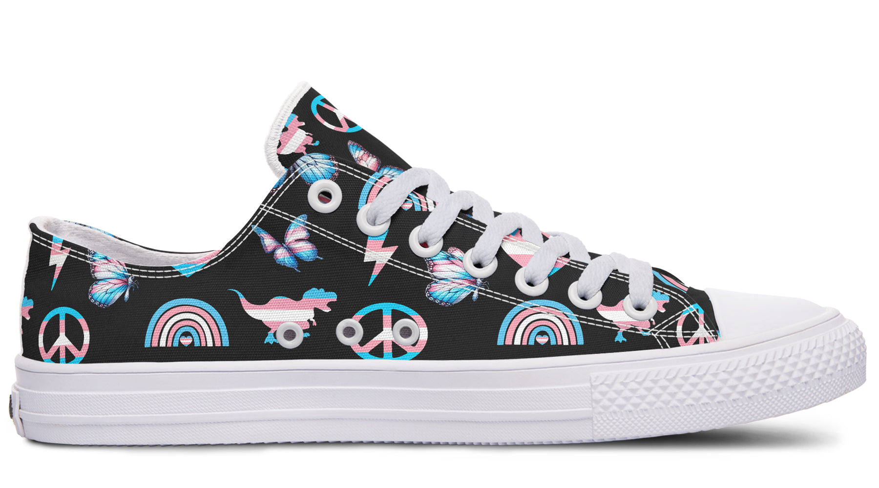 Trans Love Low Tops - Offbeat Sweetie