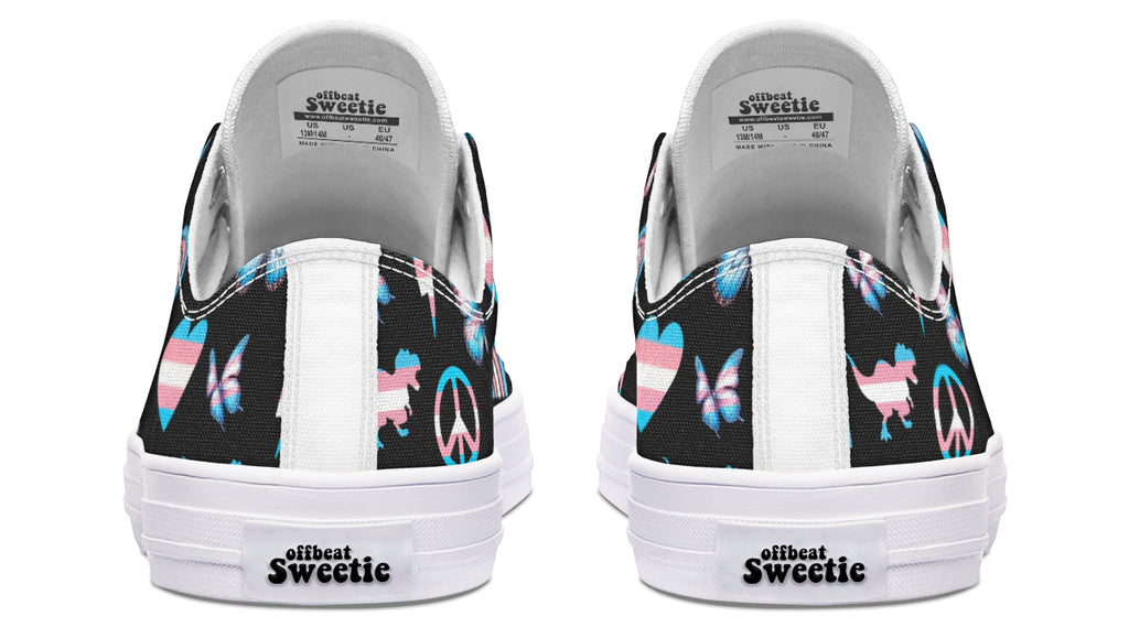 Trans Love Low Tops - Offbeat Sweetie