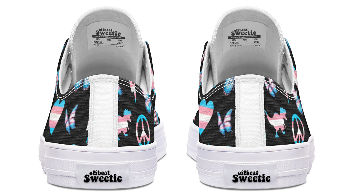 Trans Love Low Tops - Offbeat Sweetie