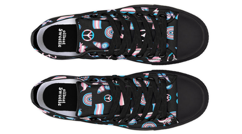 Trans Love Low Tops - Offbeat Sweetie