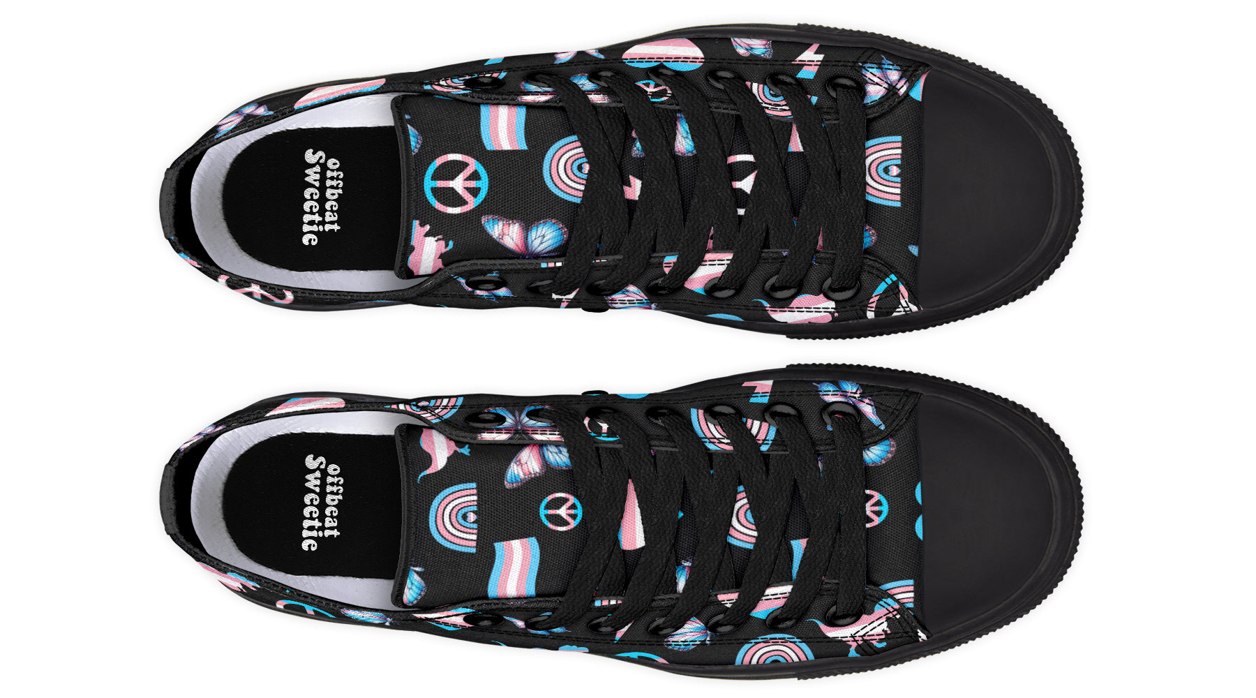 Trans Love Low Tops - Offbeat Sweetie
