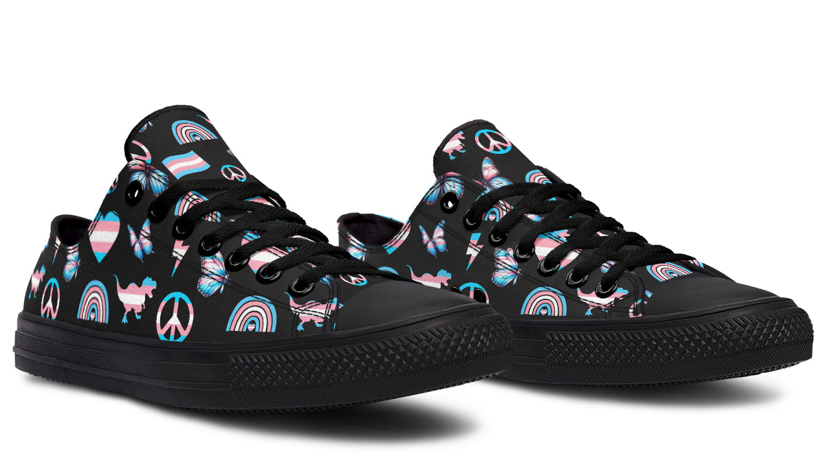 Trans Love Low Tops (Wide)
