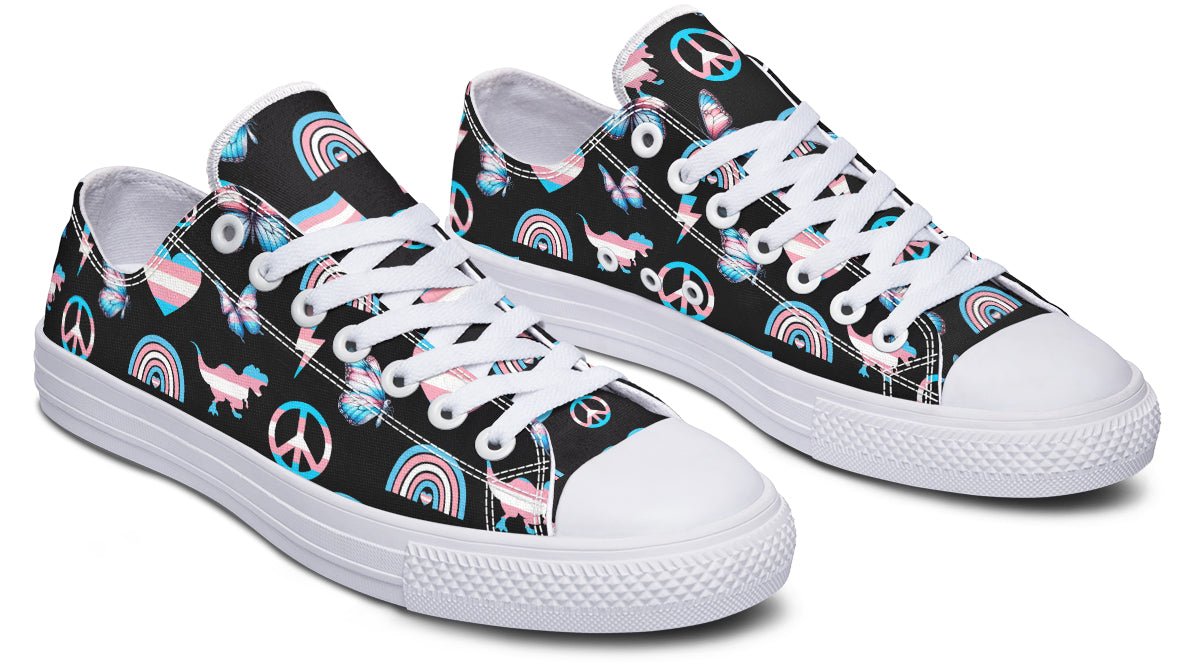 Trans Love Low Tops (Wide)