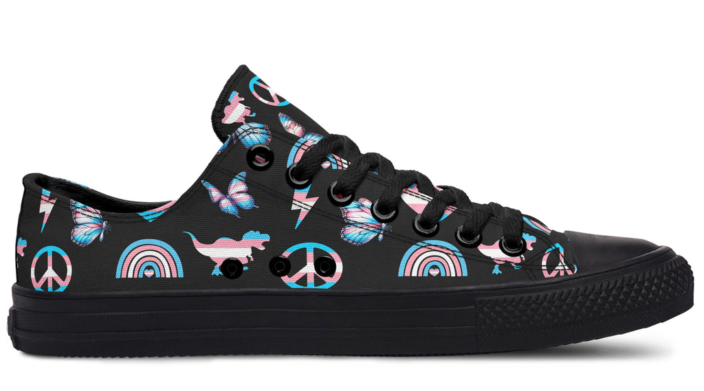 Trans Love Low Tops (Wide)
