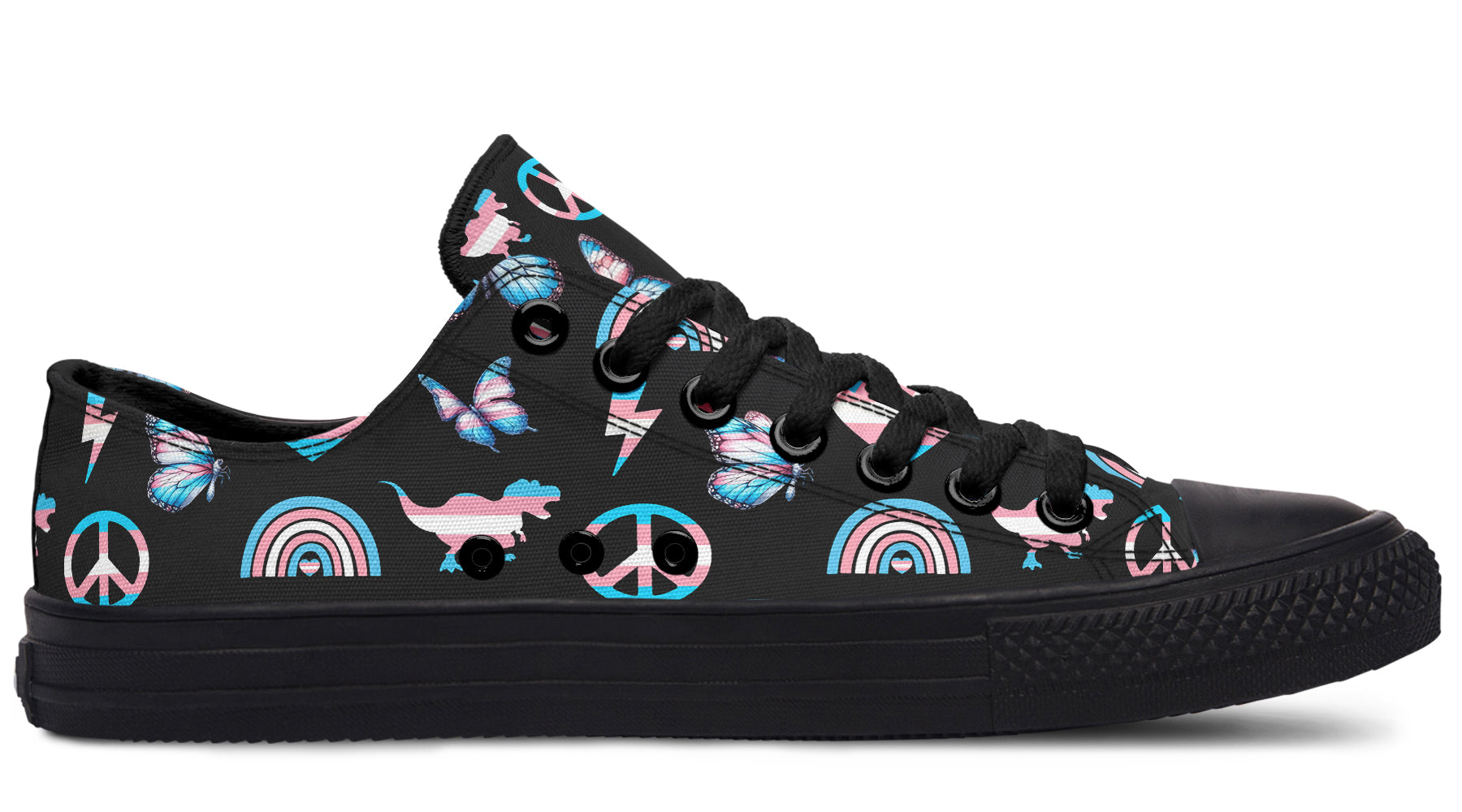 Trans Love Low Tops (Wide)