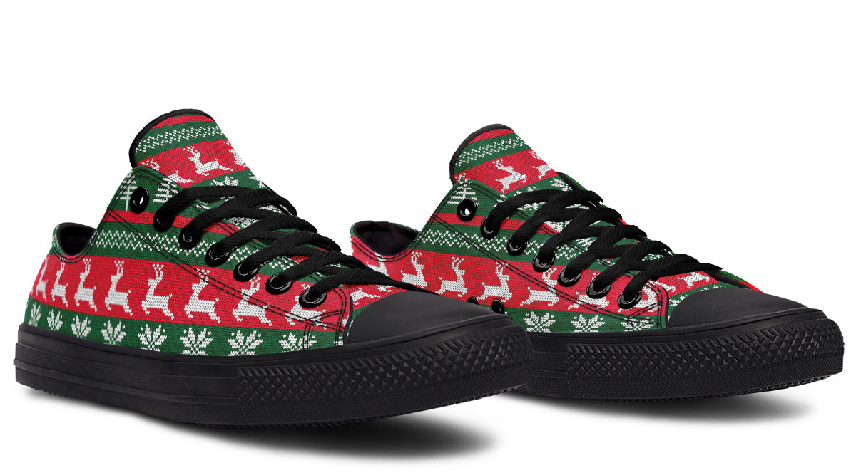 Ugly Christmas Low Tops Offbeat Sweetie
