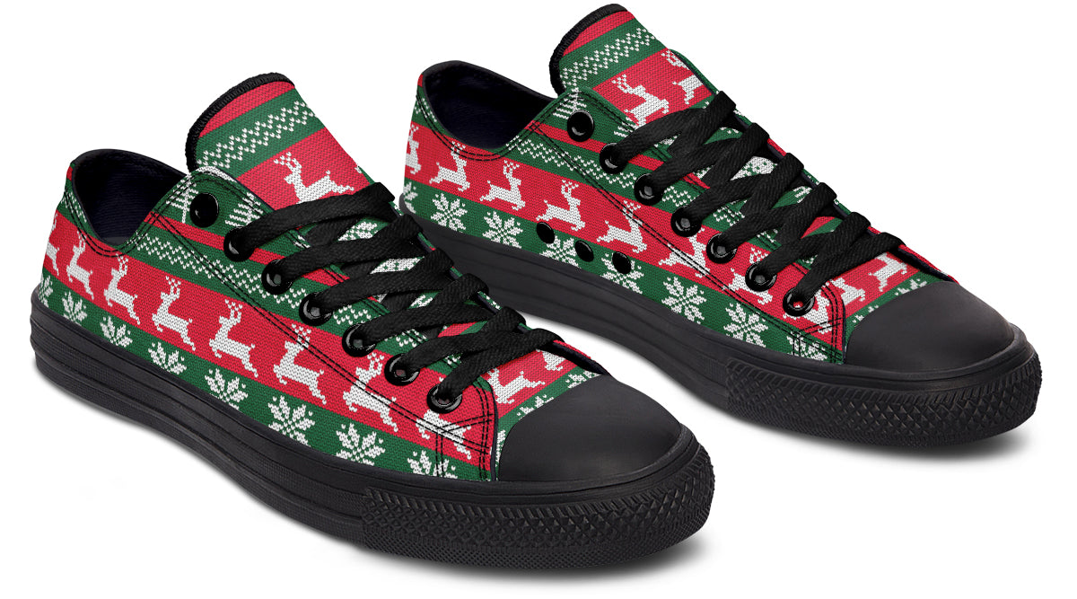 Ugly Christmas Low Tops Offbeat Sweetie