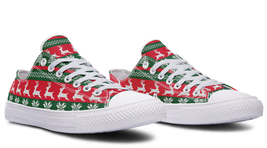 Ugly Christmas Low Tops Offbeat Sweetie