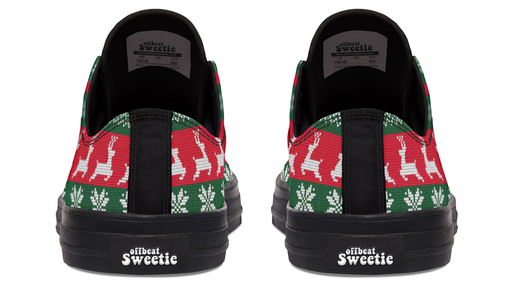 Ugly Christmas Low Tops Offbeat Sweetie