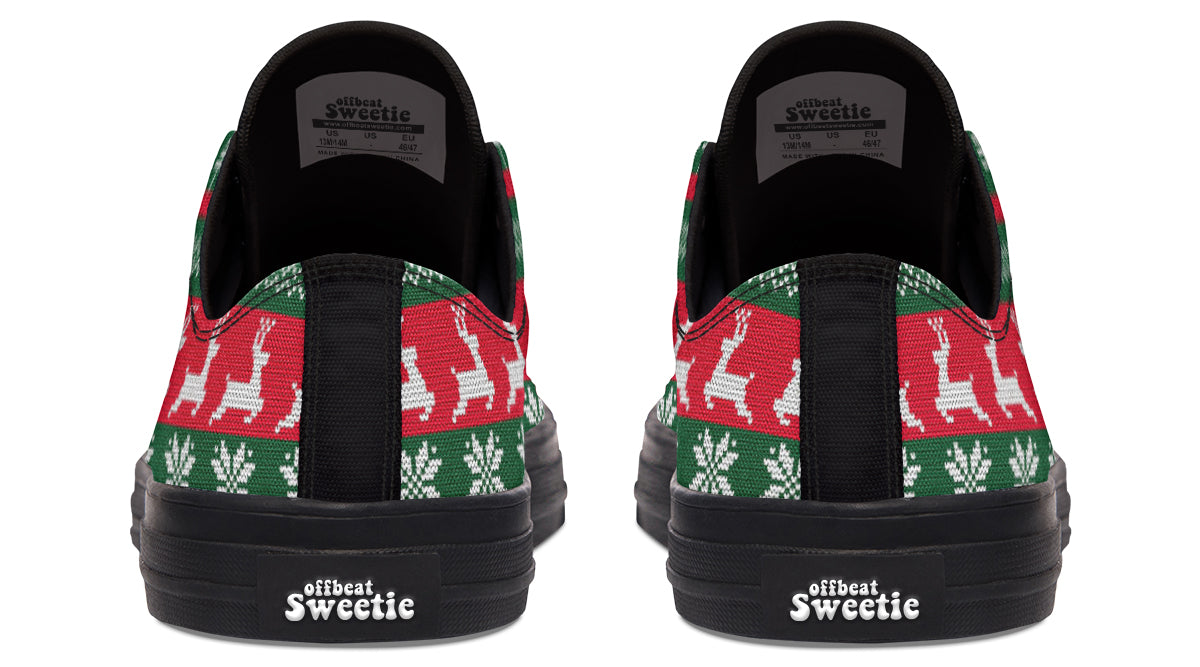 Ugly Christmas Low Tops Offbeat Sweetie