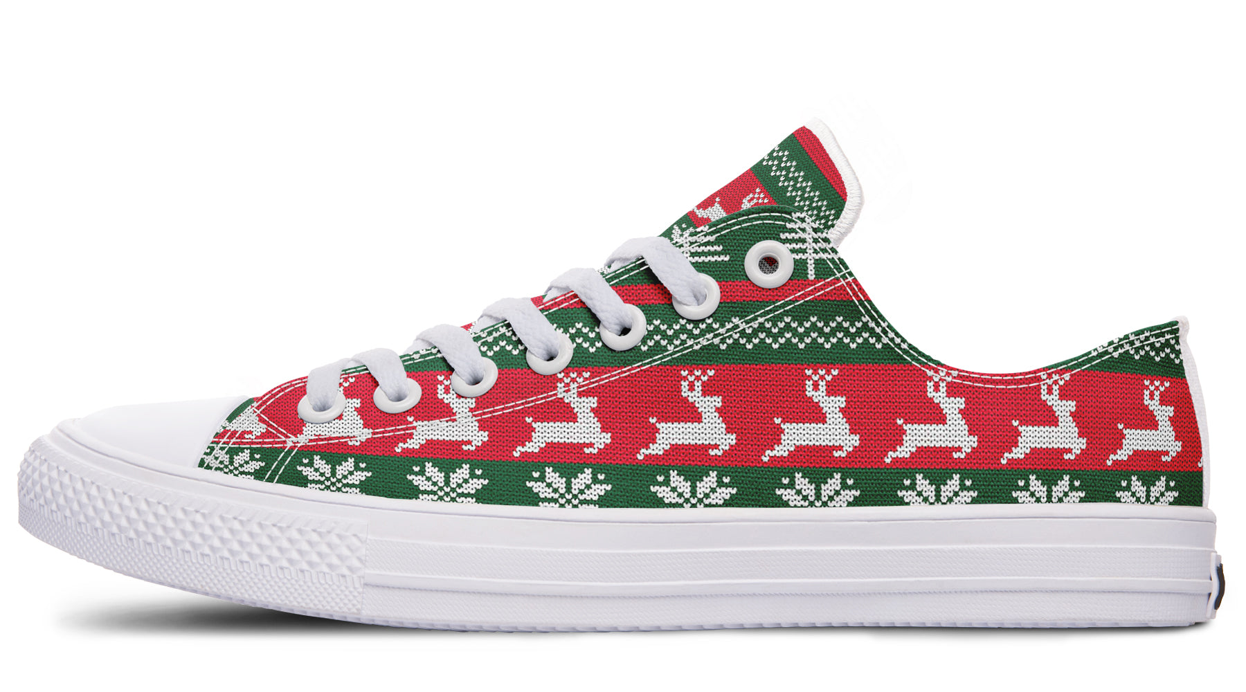 Ugly Christmas Low Tops White Sole Offbeat Sweetie