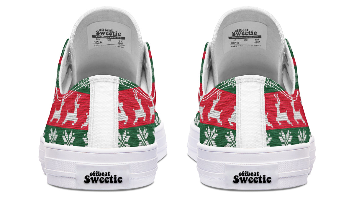 Ugly Christmas Low Tops Offbeat Sweetie