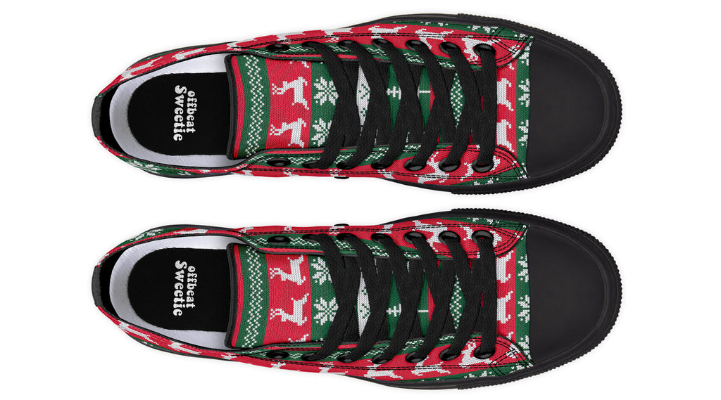 Ugly Christmas Low Tops Offbeat Sweetie