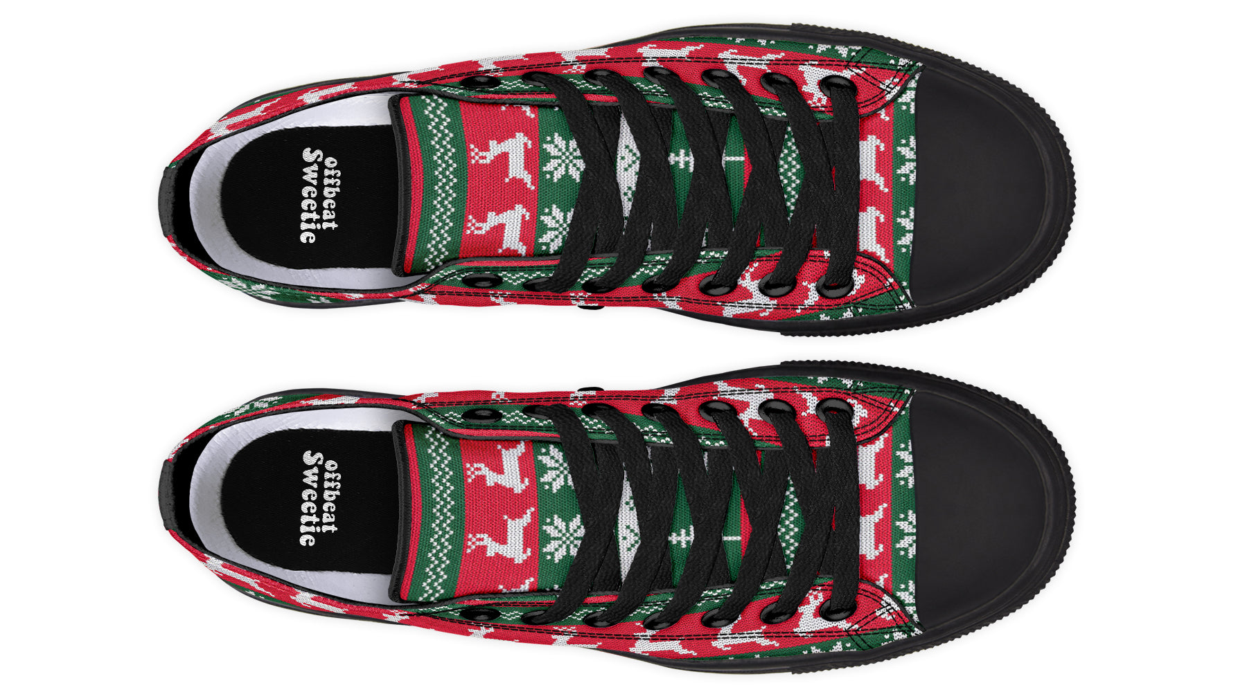 Ugly Christmas Low Tops Offbeat Sweetie