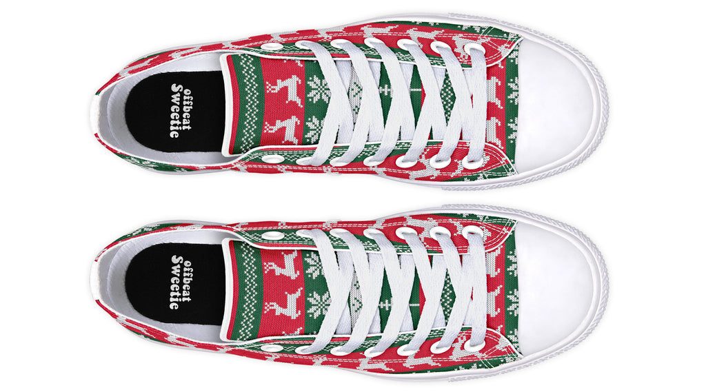 Ugly Christmas Low Tops Offbeat Sweetie