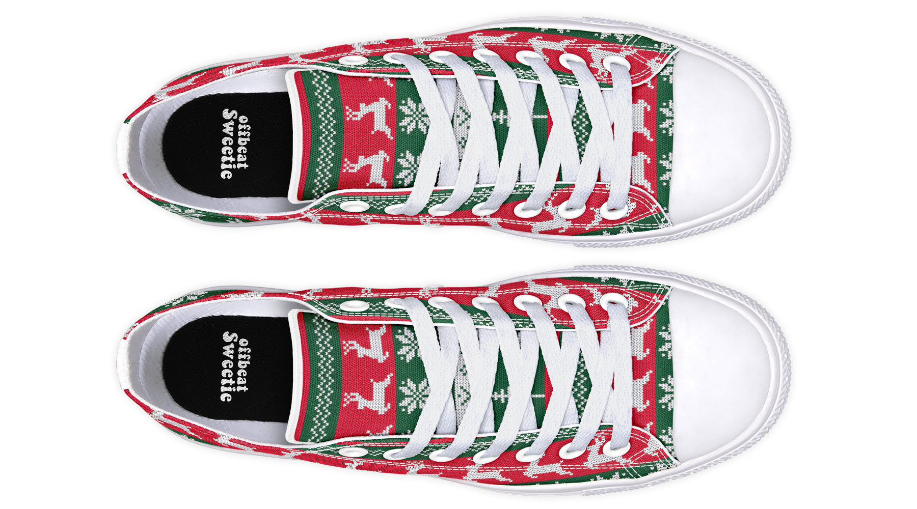 Ugly Christmas Low Tops Offbeat Sweetie
