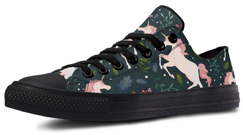 Unicorn Garden Low Tops - Offbeat Sweetie