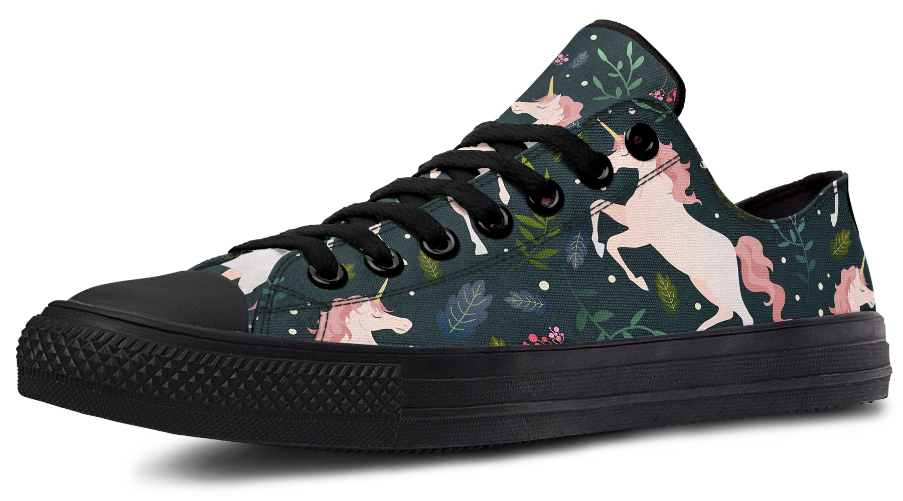 Unicorn Garden Low Tops - Offbeat Sweetie