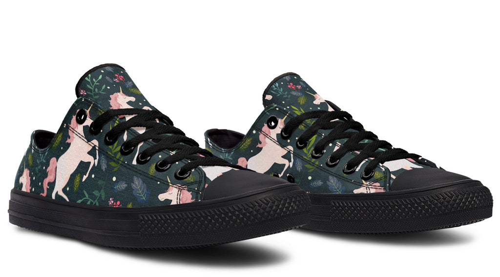 Unicorn Garden Low Tops - Offbeat Sweetie