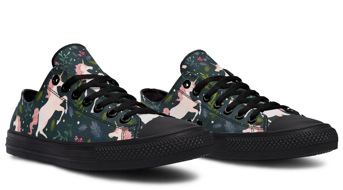 Unicorn Garden Low Tops - Offbeat Sweetie