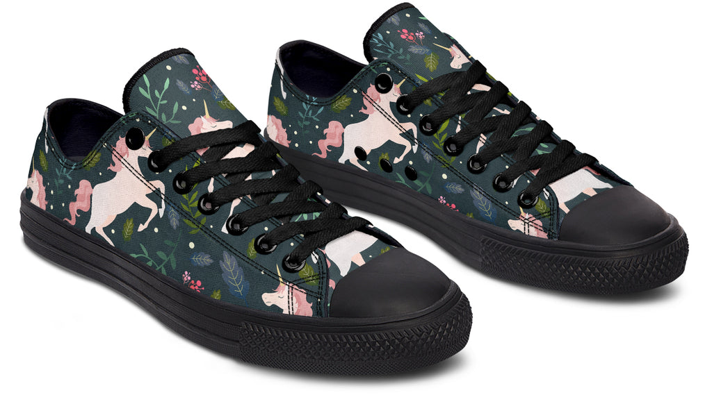 Unicorn Garden Low Tops - Offbeat Sweetie