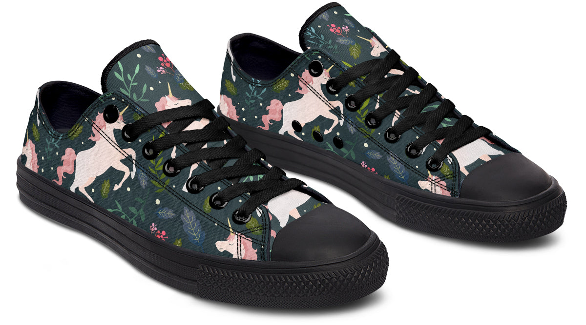 Unicorn Garden Low Tops - Offbeat Sweetie