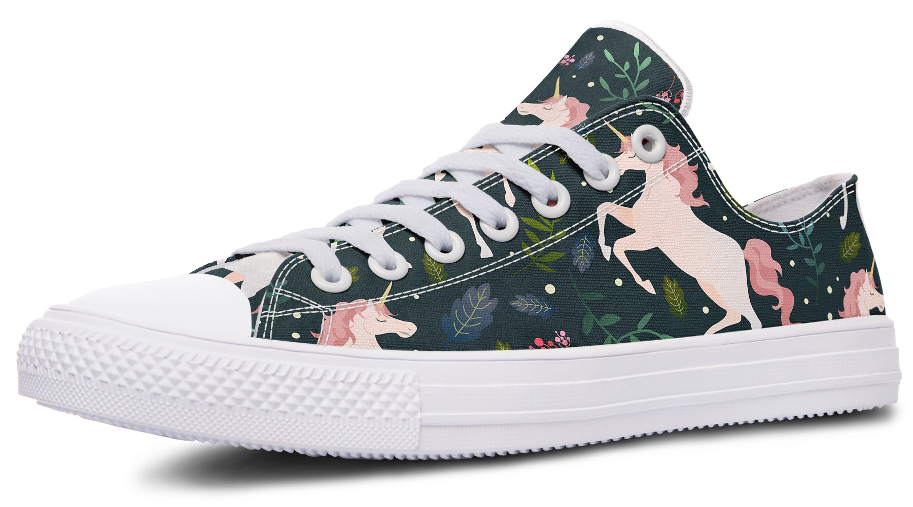 Unicorn Garden Low Tops - Offbeat Sweetie