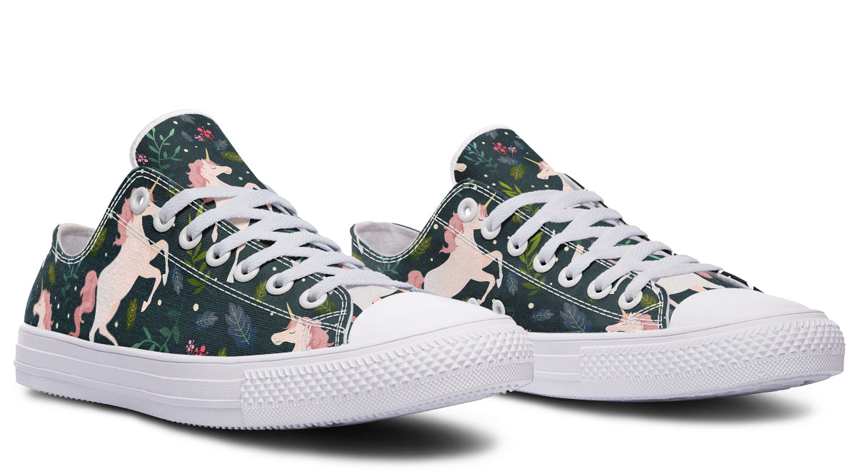 Unicorn Garden Low Tops - Offbeat Sweetie