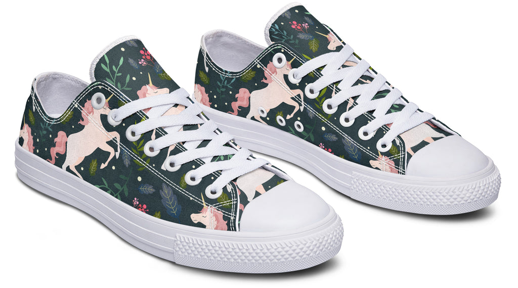 Unicorn Garden Low Tops - Offbeat Sweetie