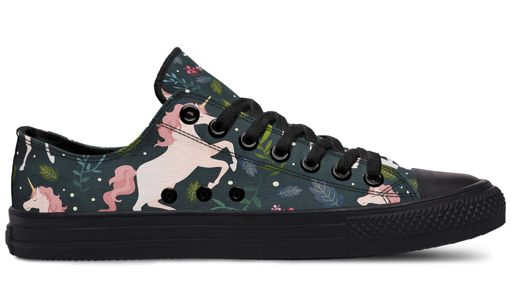 Unicorn Garden Low Tops - Offbeat Sweetie
