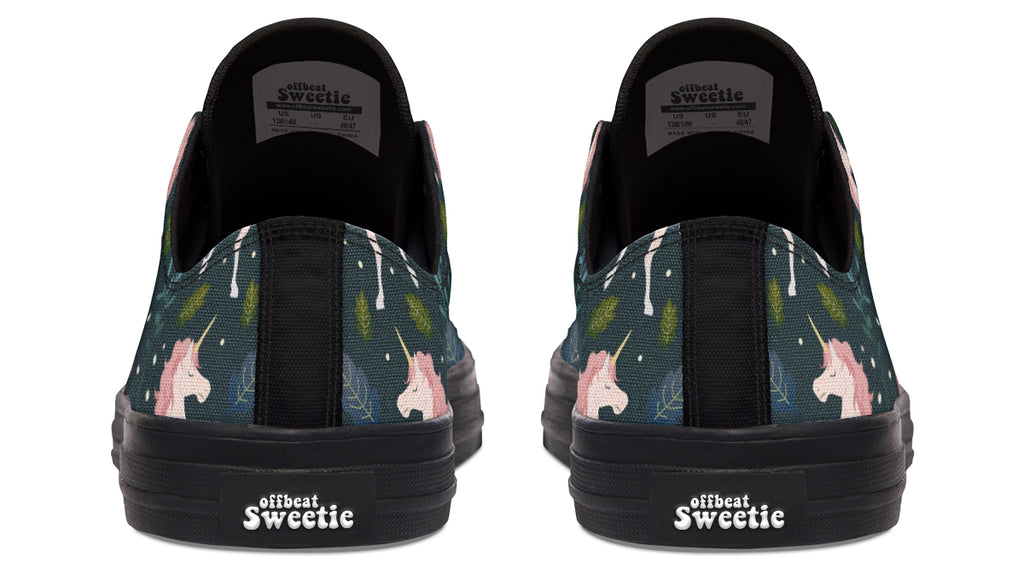 Unicorn Garden Low Tops - Offbeat Sweetie