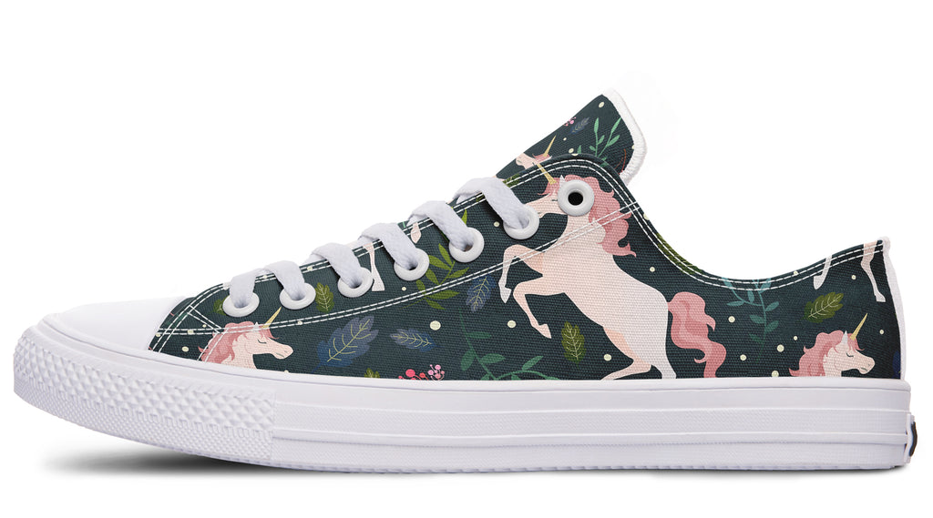 Unicorn Garden Low Tops - Offbeat Sweetie