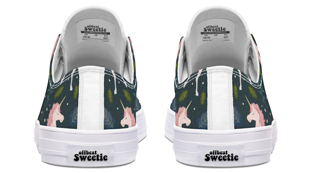 Unicorn Garden Low Tops - Offbeat Sweetie