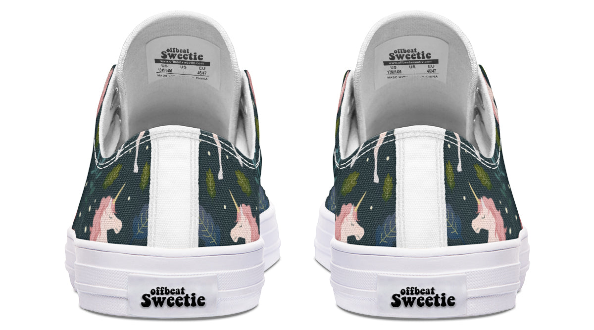 Unicorn Garden Low Tops - Offbeat Sweetie