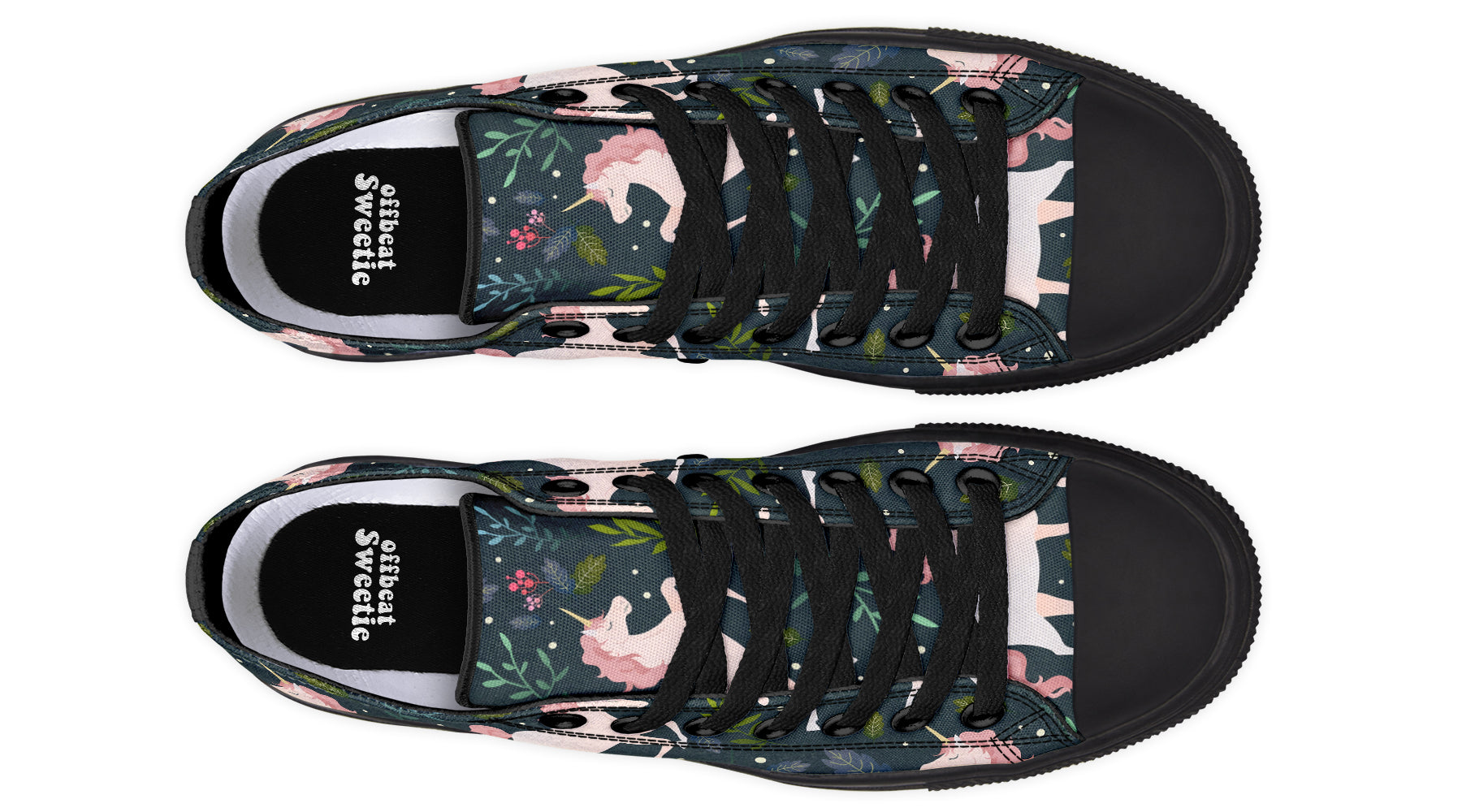 Unicorn Garden Low Tops (Wide)