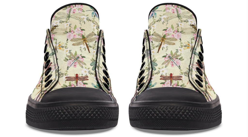 Vintage Dragonflies Low Tops (Wide)