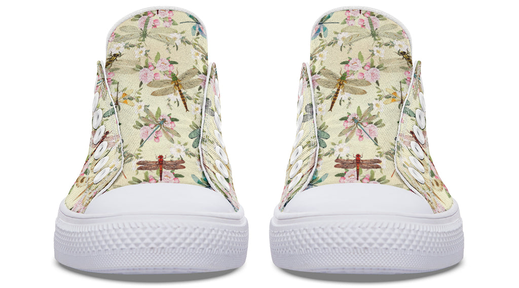 Vintage Dragonflies Low Tops (Wide)